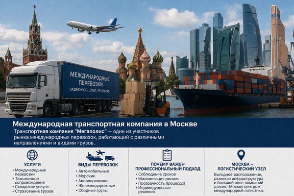 Международные перевозки грузов: как устроена современная логистика и что важно знать заказчику